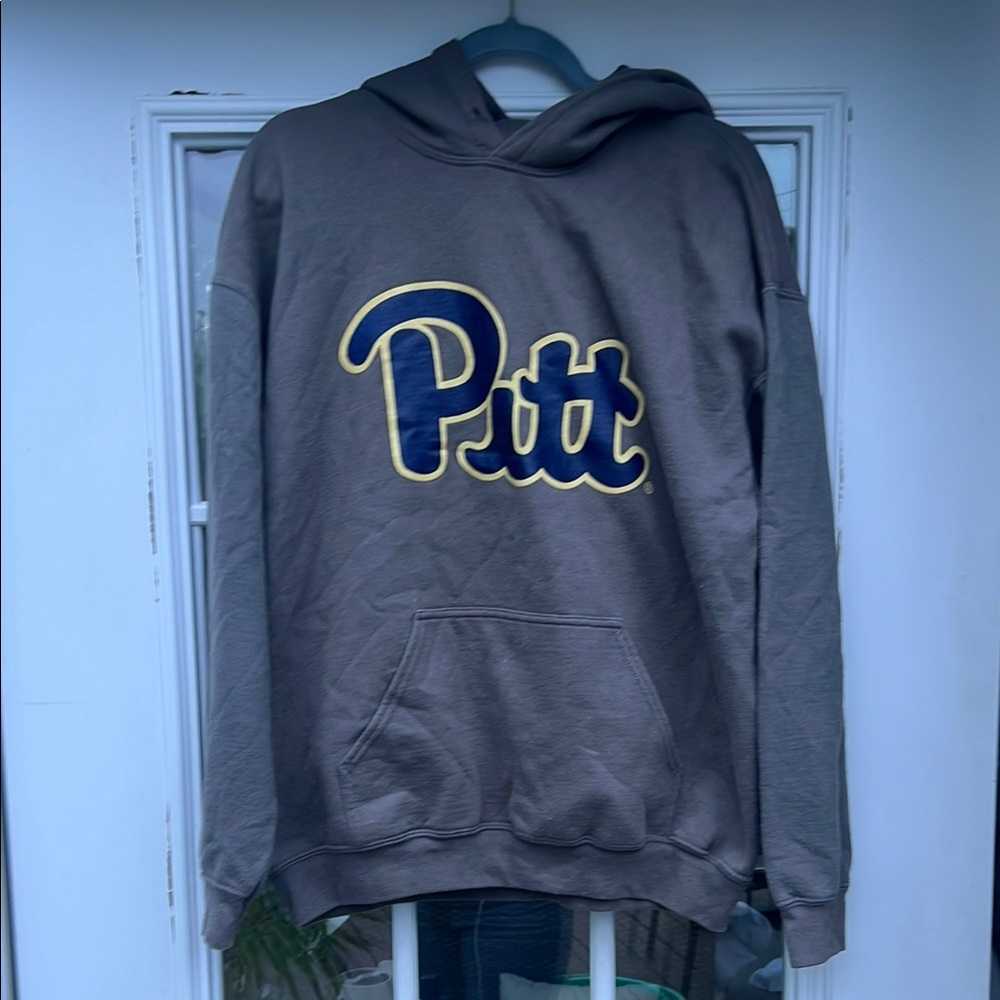Gildan Gray Sweater with Pitt Branding
